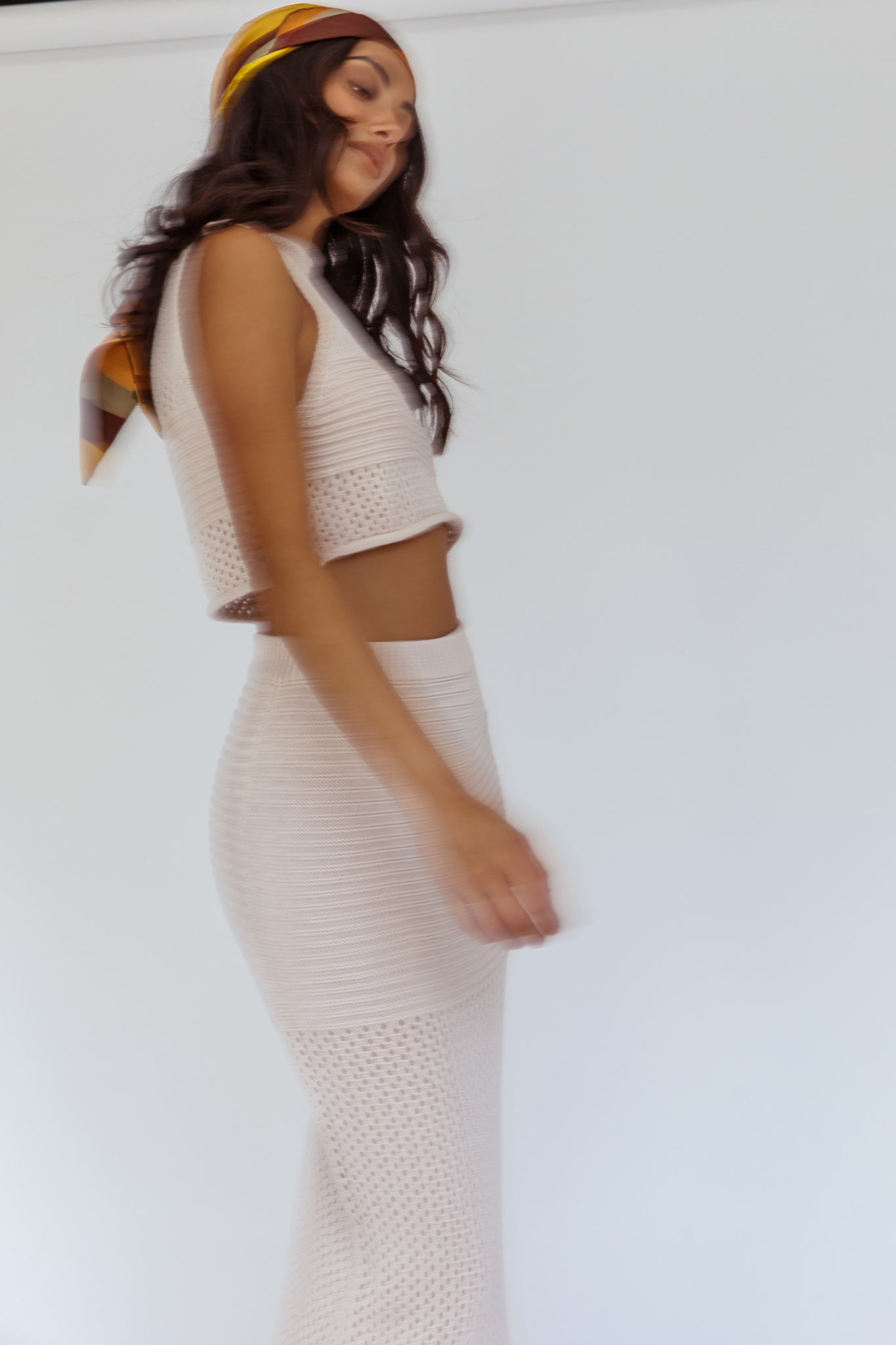 Bayside Crochet Maxi Skirt Oat
