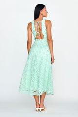 Dianne Sleeveless Embellished Midi Dress Mint