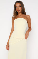Bye Girl Strapless Bustier Butter