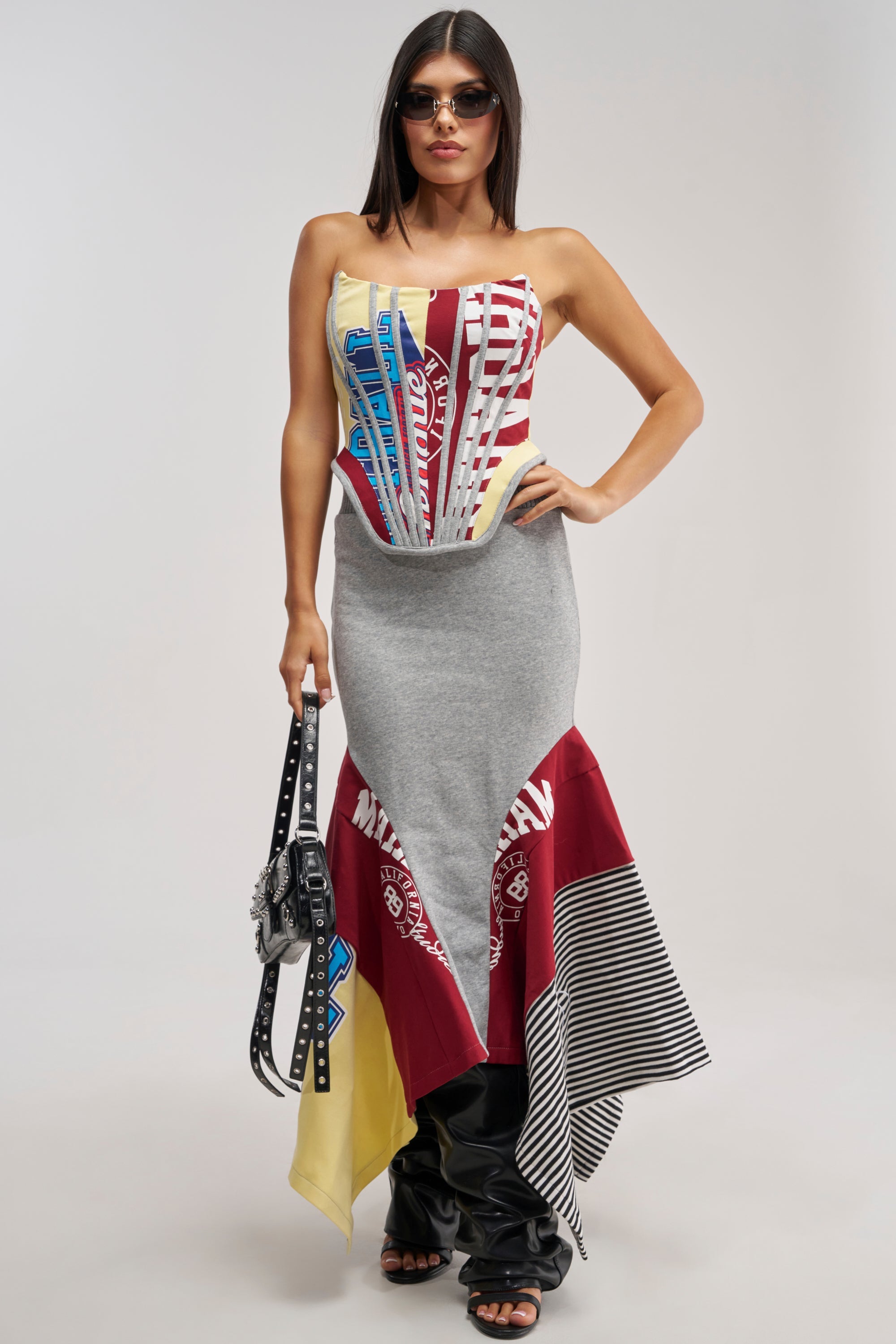 GOING FOR IT ALL MIDI SKIRT