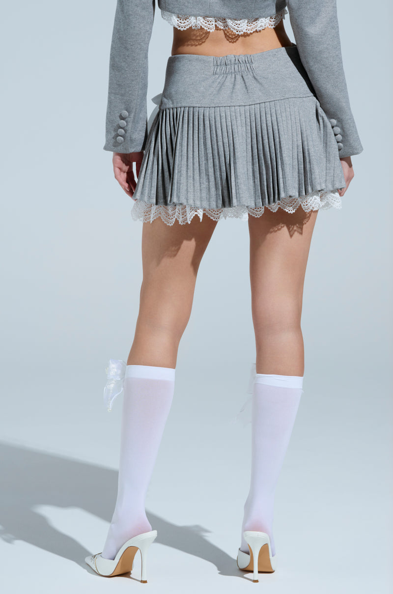 MARLEY LACE TRIM MINI SKIRT