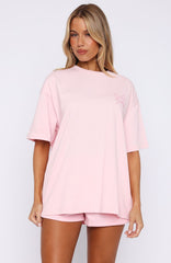 Love You Forever Oversized Tee Pink