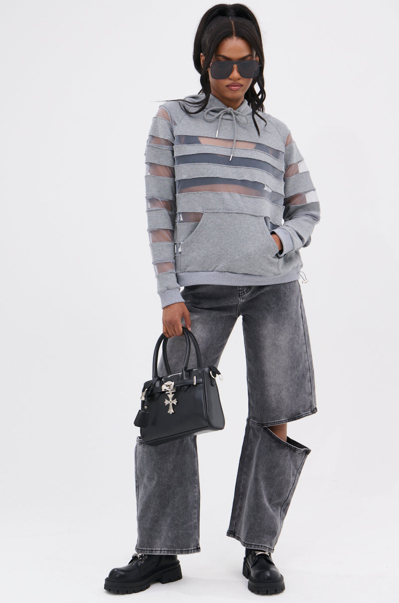 JACQUELINE CUTOUT DENIM PANTS
