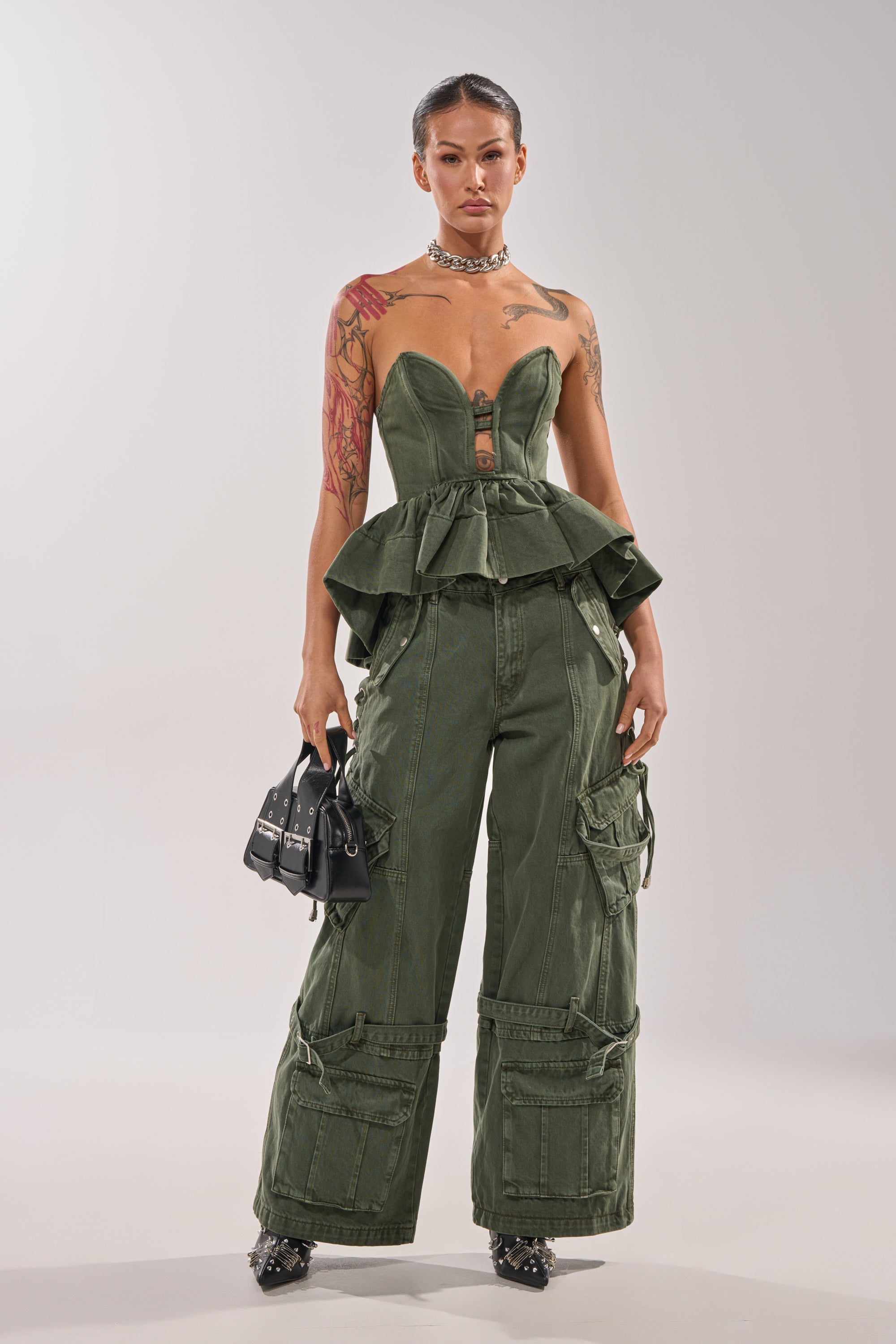 KARA CARGO DENIM