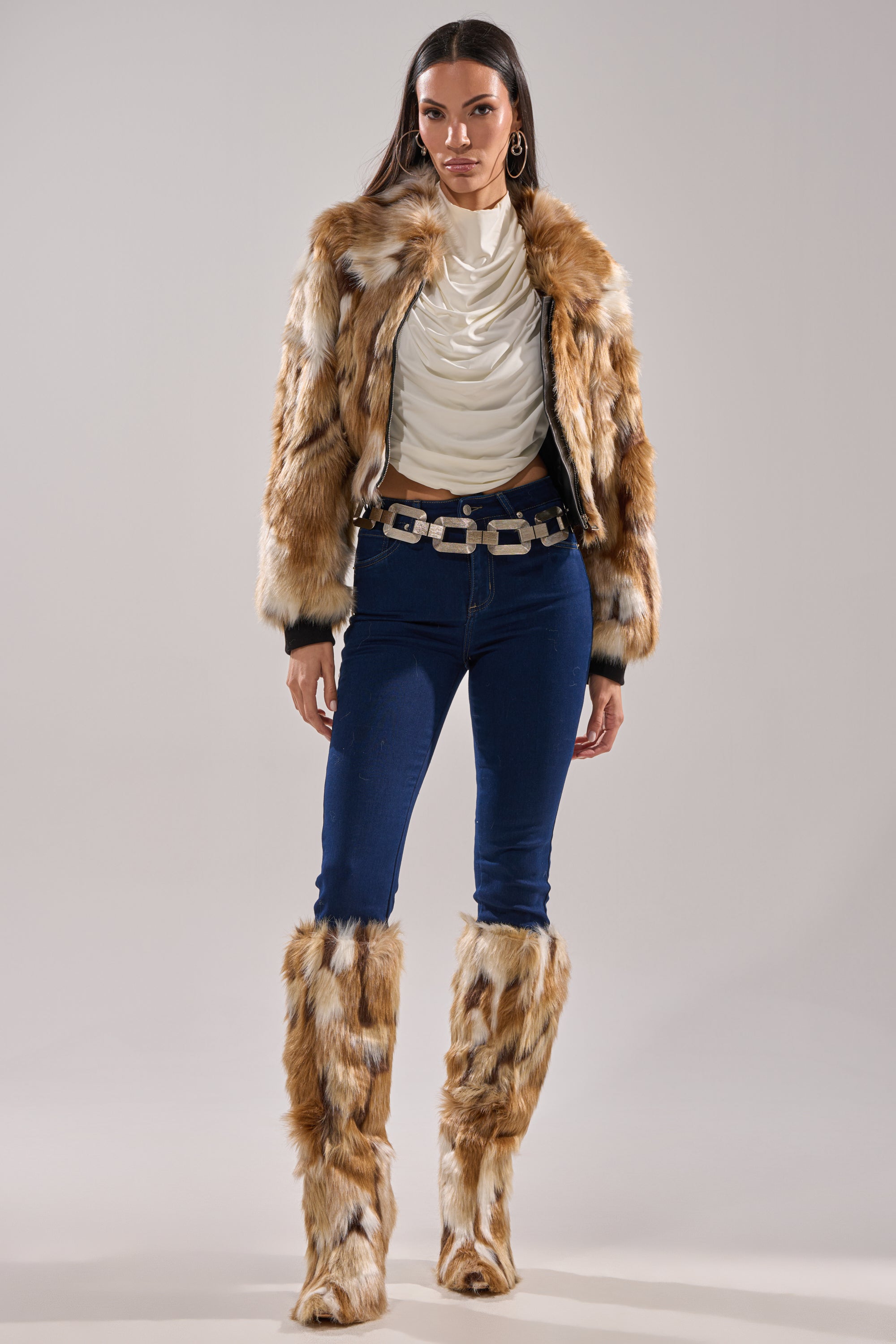 FENNEC FAUX FUR BOMBER