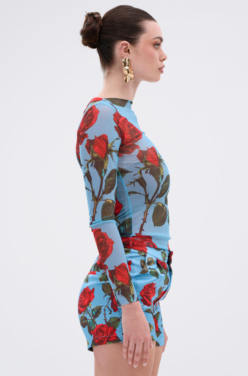 DOZEN ROSES MESH TOP
