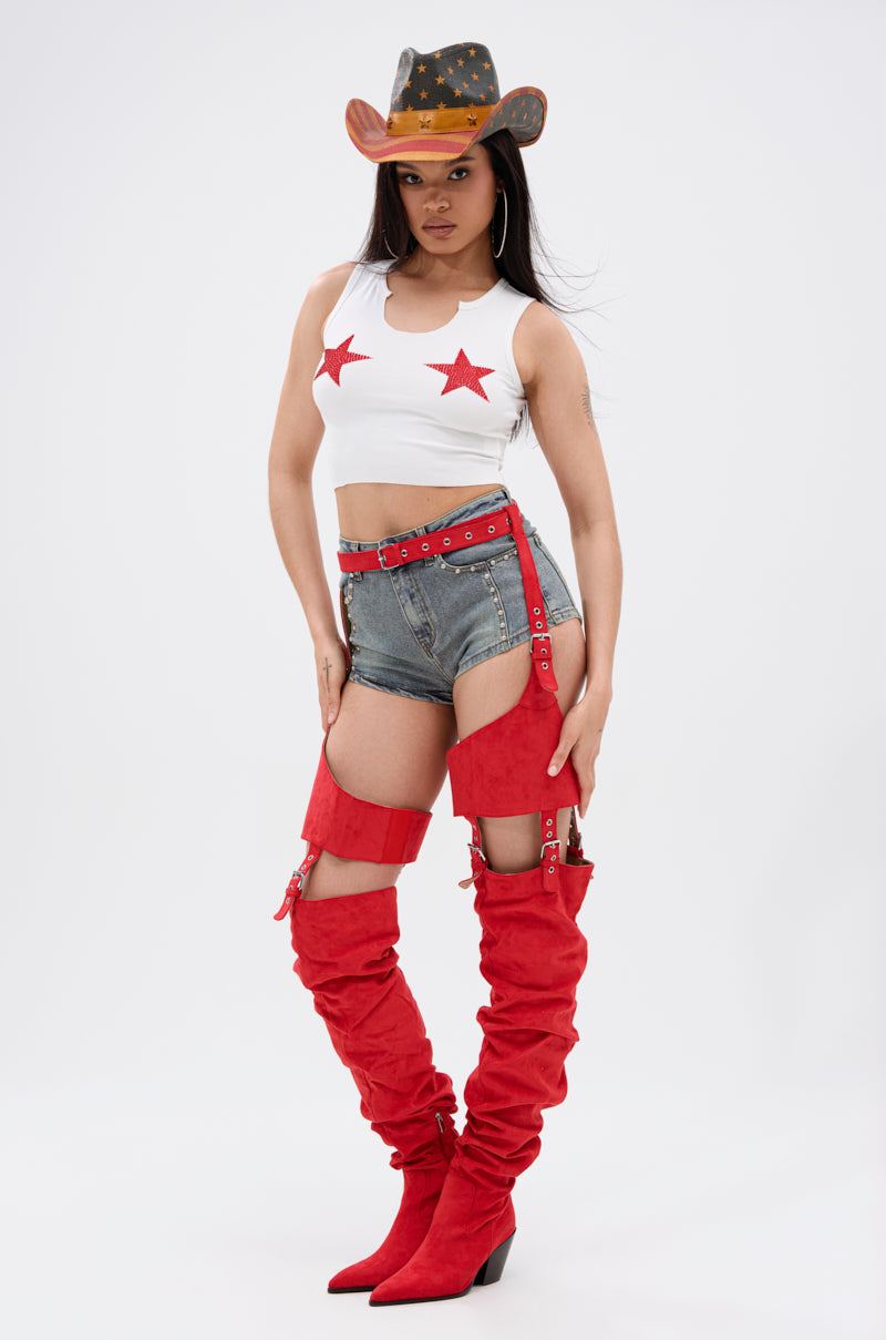 SEEING STARS CROPPED TANK TOP