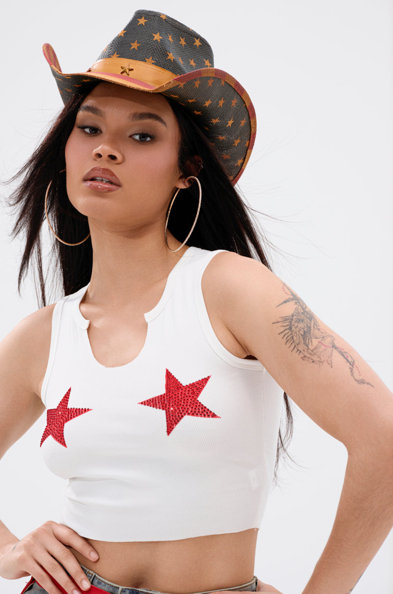SEEING STARS CROPPED TANK TOP