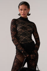 ALL THE ATTENTION LACE GLOVE BODYSUIT