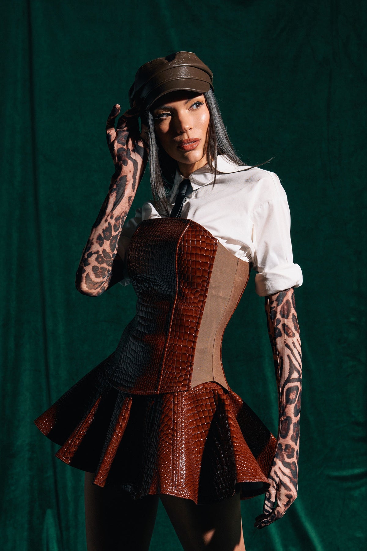 TOO GOOD FOR YOU CROCODILE CORSET