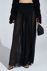 LAURA RUCHED PALAZZO PANT
