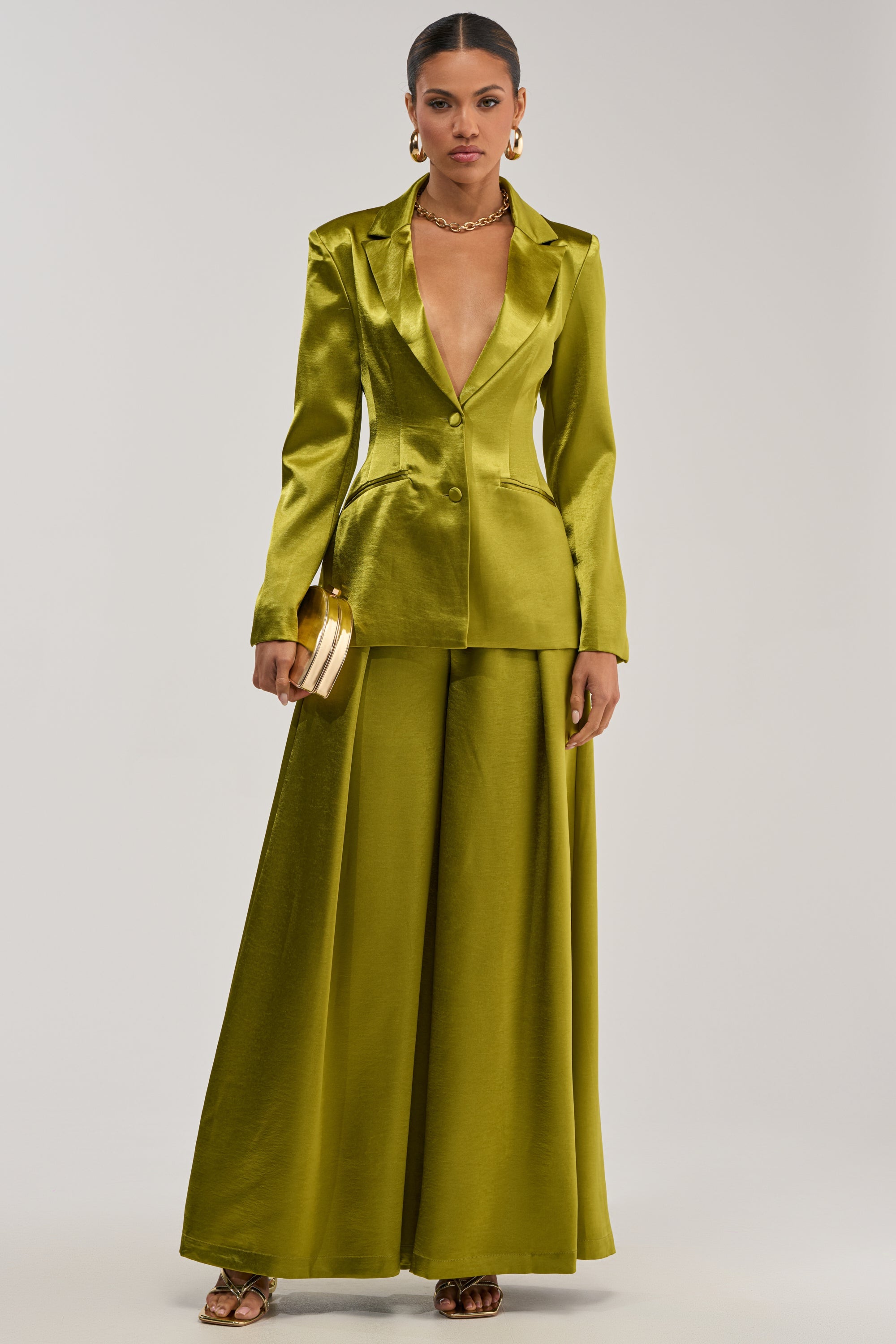 LUCKY ONE SATIN BLAZER