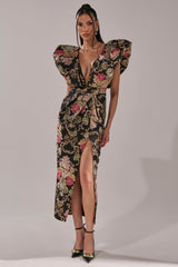 BEST DRESSED BROCADE MAXI DRESS
