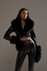 GISELE CROP MOTO BLAZER