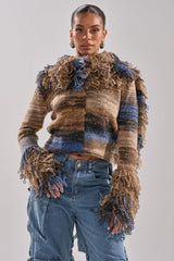 ALWAYS ON MY MIND FRINGE SWEATER