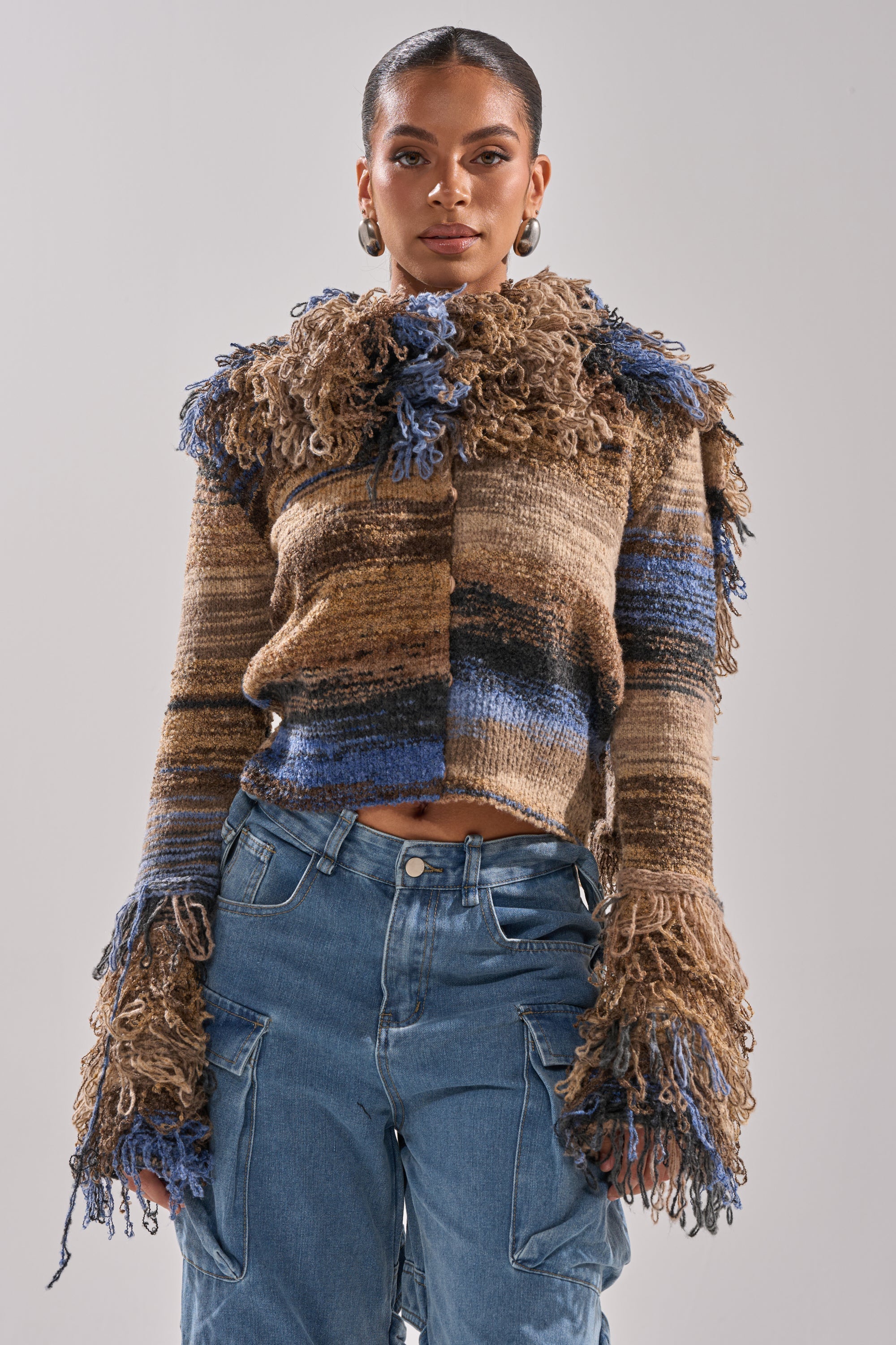 ALWAYS ON MY MIND FRINGE SWEATER
