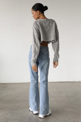 DOGMA High Rise Flare Denim Jeans Medium Wash
