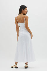 Be Yourself Keyhole Bust Maxi Dress White