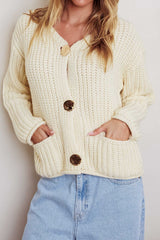 Cindie Chunky Knit Cardigan Butter