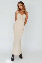 Carinn Tied Bust Maxi Dress Clay