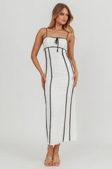 Chamberlain Contrast Maxi Dress White