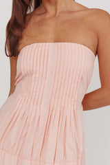 Deisa Pintuck Pleat Maxi Dress Cheek