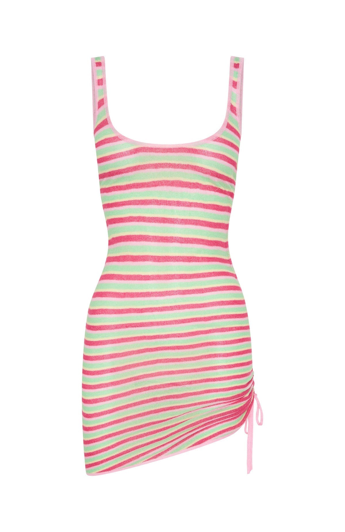 Thinking 'Bout You Lately Mini Dress Watermelon Stripe