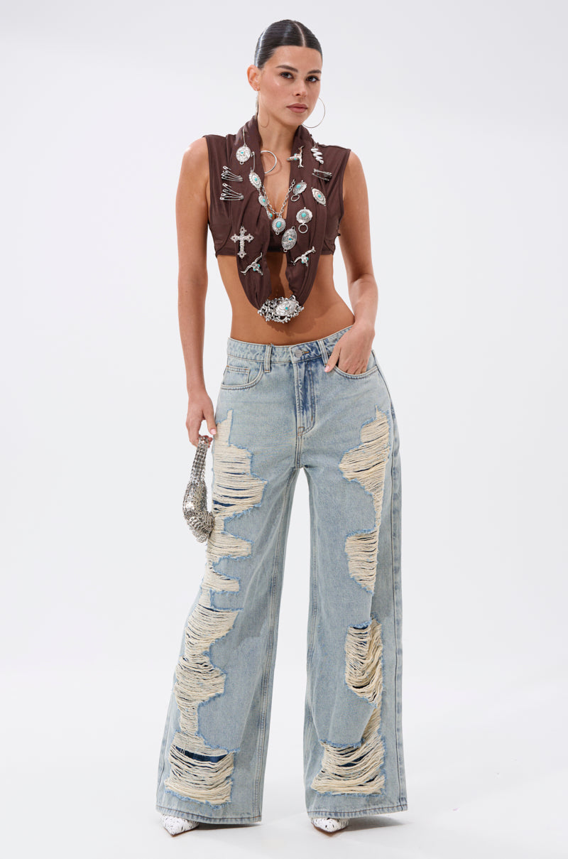 SO BLESSED COWL NECK BLOUSE
