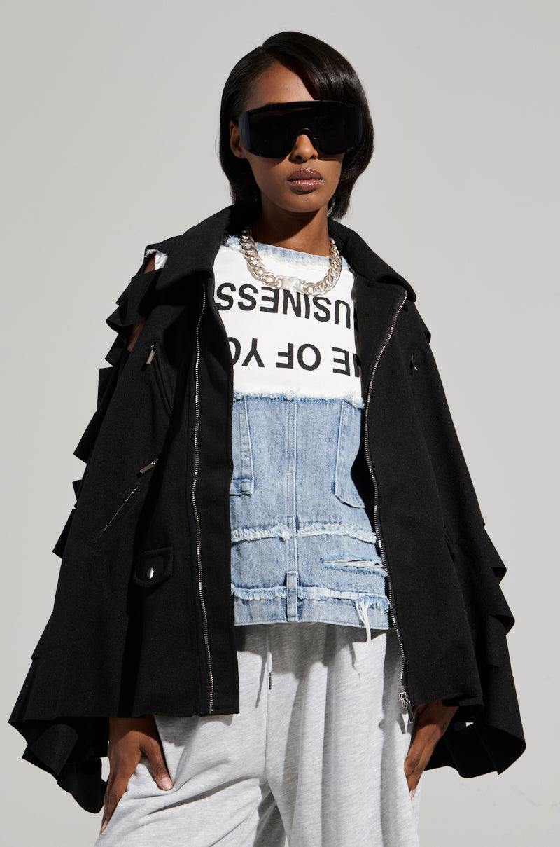 VALLE CUTOUT PONCHO
