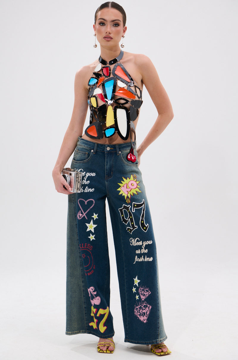 MASTERPIECE OPEN BACK HALTER TOP