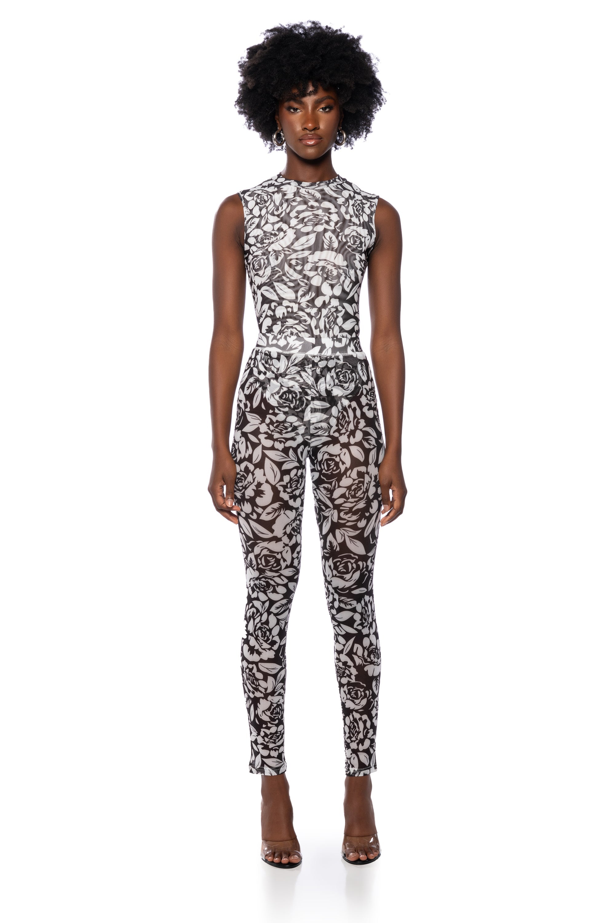 A LUXURIOUS DAY MESGH LEGGING