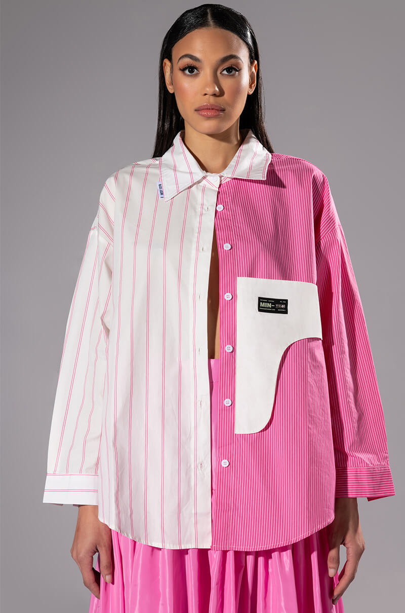 CAITLIN BUTTON DOWN LONG SLEEVE BLOUSE