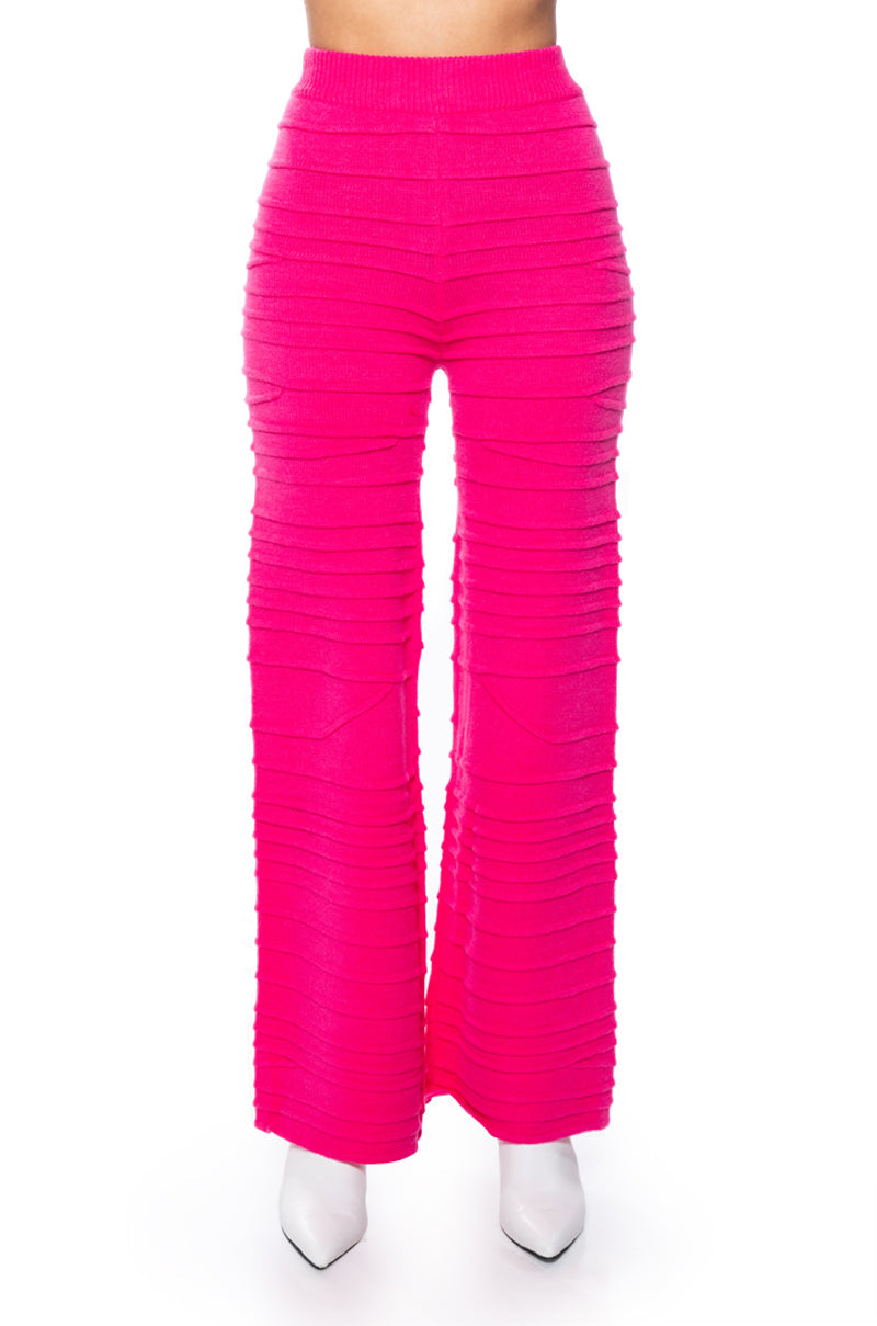 ANGEL ENERGY WIDE LEG KNIT TROUSER