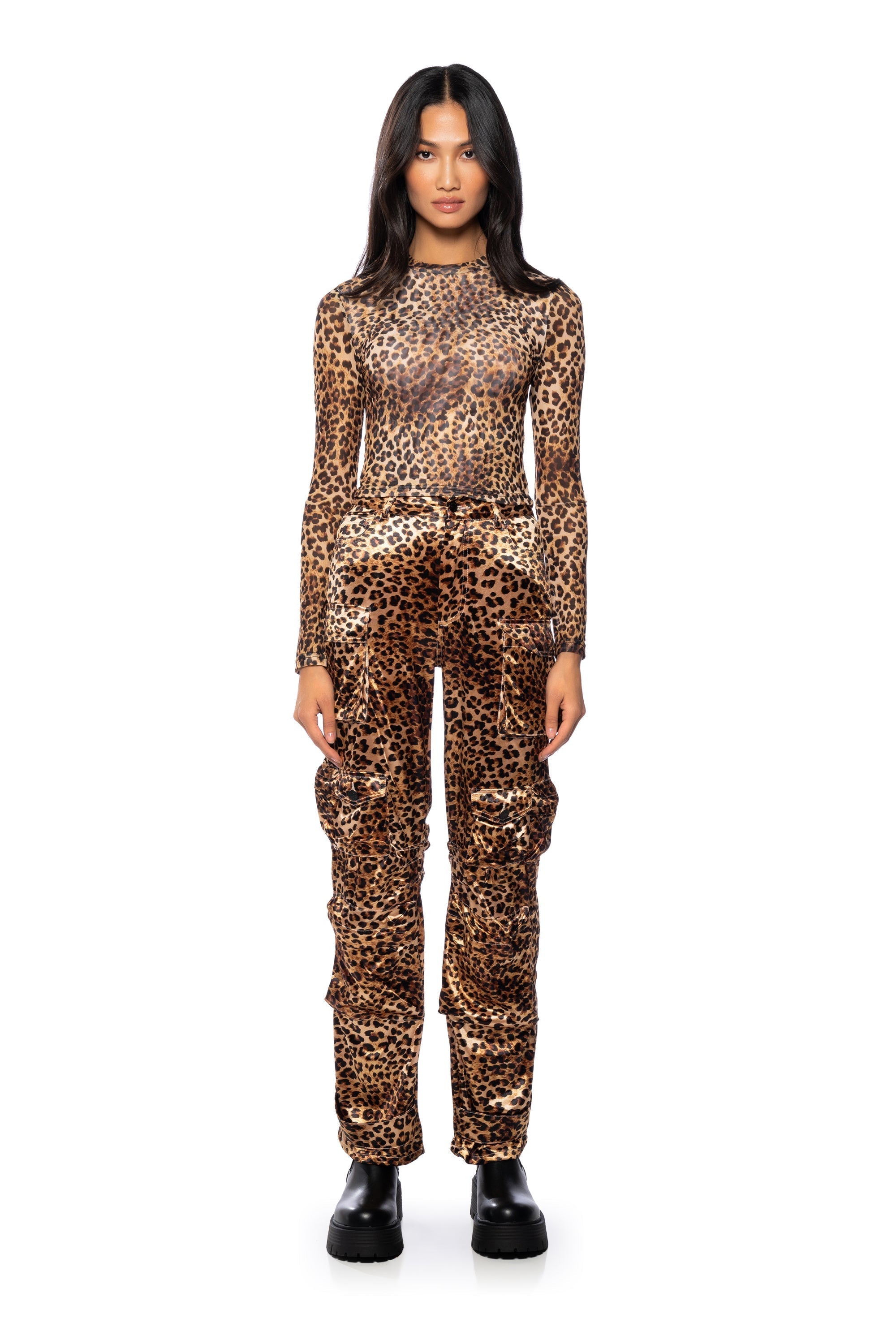 ANIMAL INSTINCT SATIN CARGO PANT
