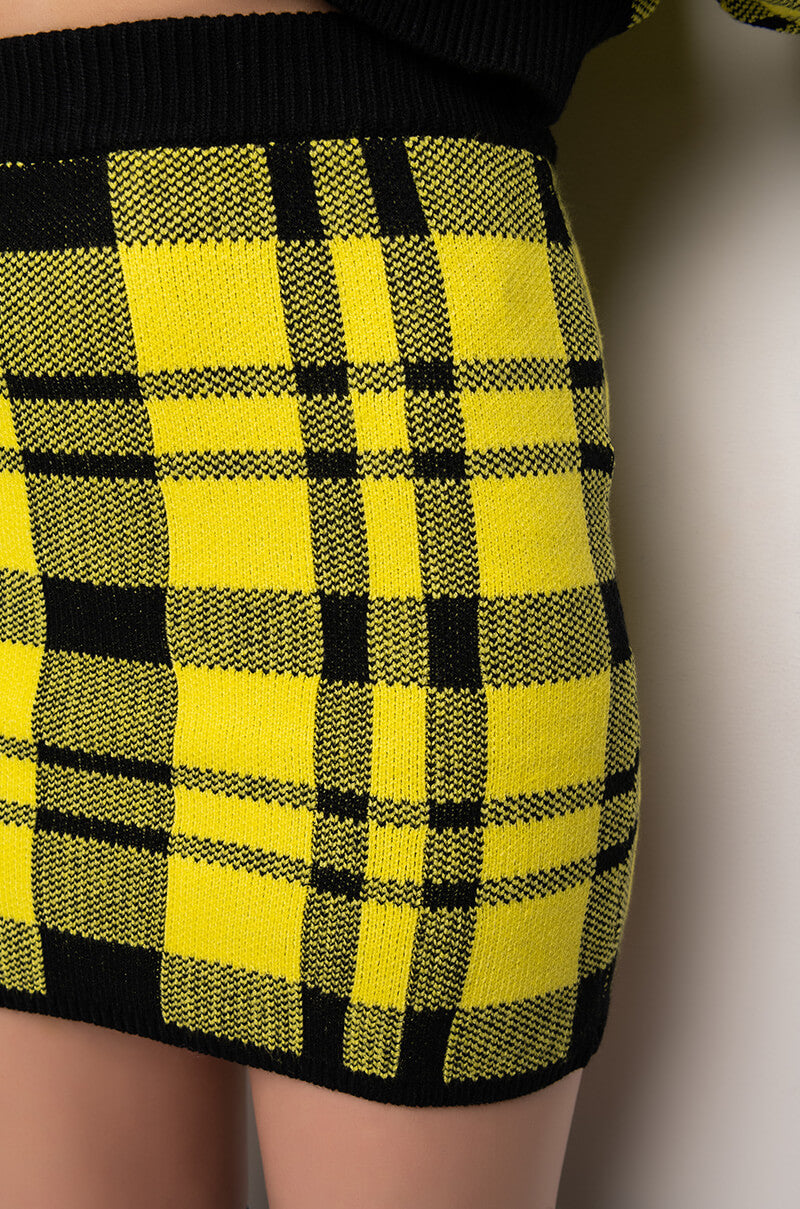 FRANCESCA KNIT MINI SKIRT