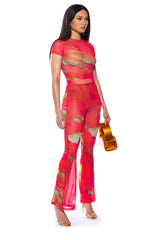 ARI PRINTED MESH TSHIRT
