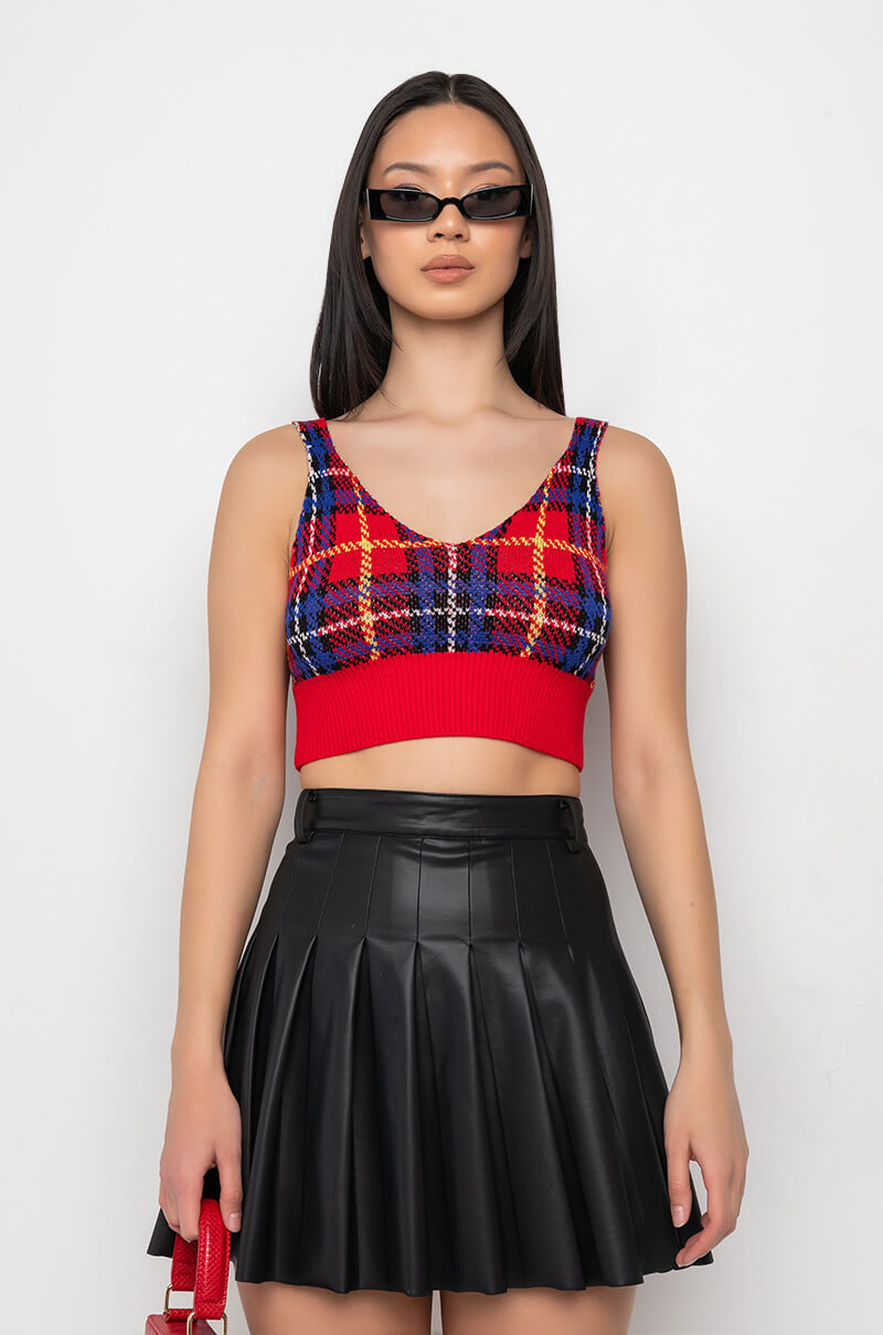 BLAIRE CROP KNIT BRALETTE