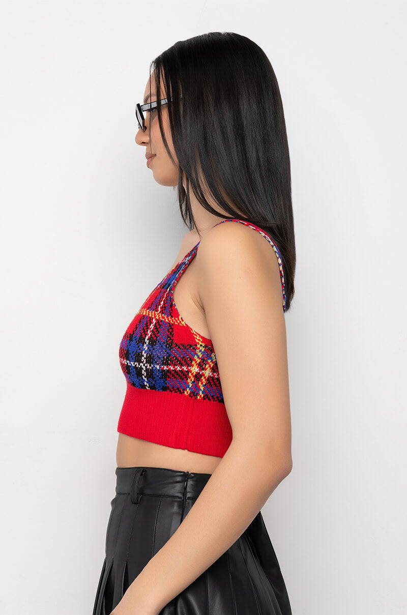 BLAIRE CROP KNIT BRALETTE