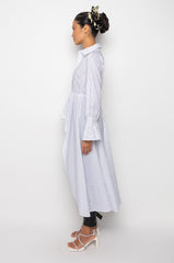 TAYLOR ASYMMETRICAL POPLIN RHINESTONE BUTTON DOWN BLOUSE