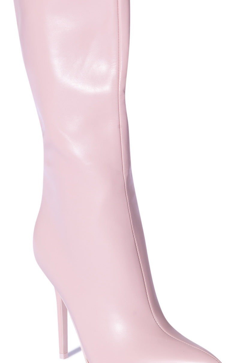 AZALEA WANG SILOS STILETTO BELOW THE KNEE BOOT