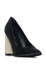 AZALEA WANG BEGONIA BLACK DIAMOND HEEL PUMP