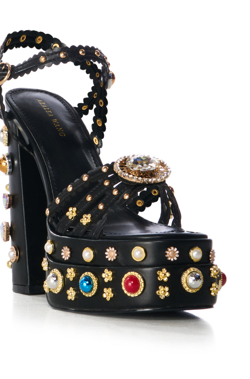 AZALEA WANG BIRCH SILVER EMBELLISHED SANDAL