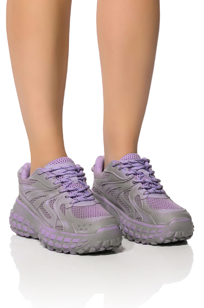 AZALEA WANG KARYN SNEAKER IN PURPLE