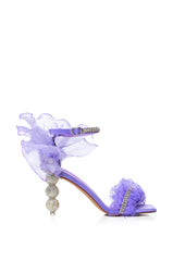 AZALEA WANG MAEMAE PURPLE NOVELTY HEEL SANDAL