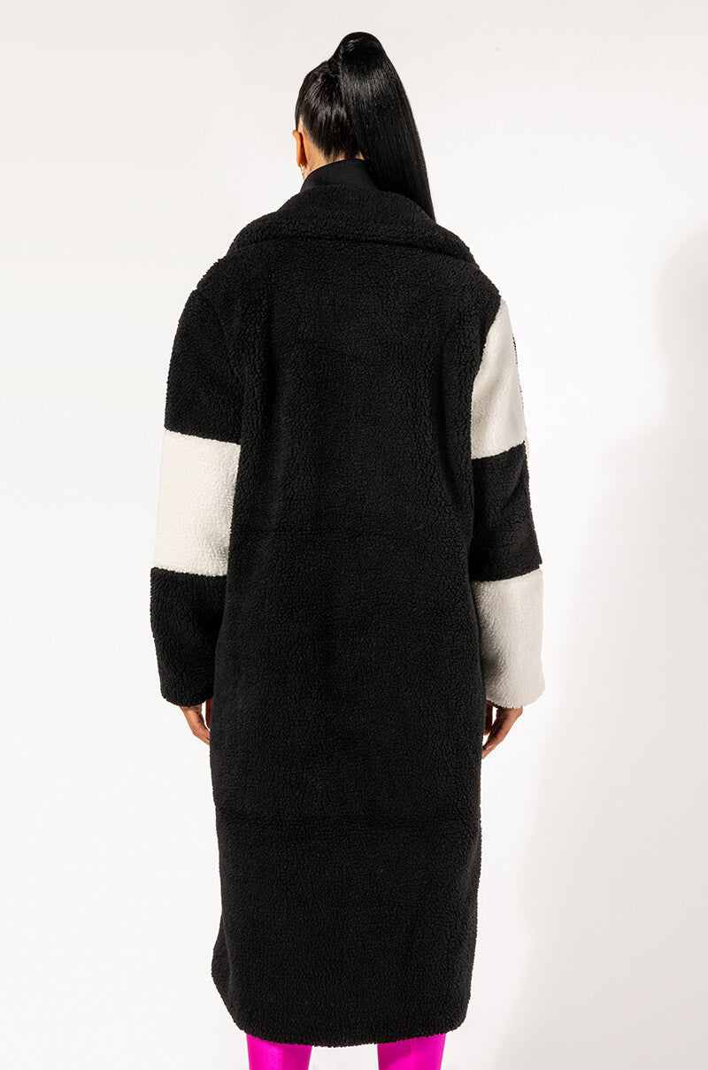 CHECK IT LONG TEDDY TRENCH