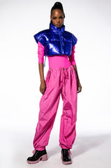 THE ANKAKIN ULTRA CROPPED VEST IN METALLIC