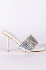 AZALEA WANG DIRTY DANCING STILETTO SANDAL IN WHITE