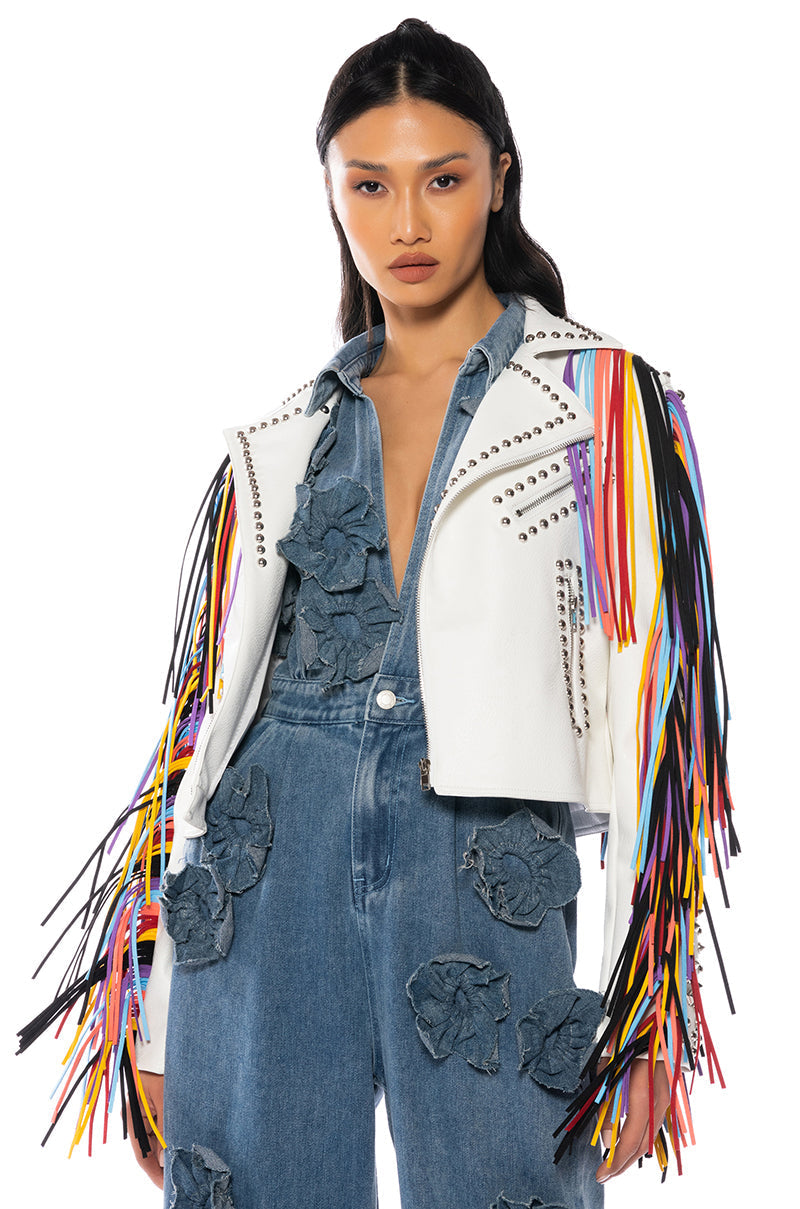 FREE RIDER FRINGE MOTO JACKET