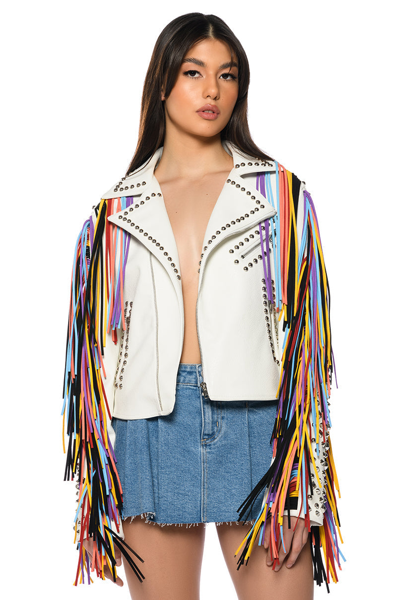 FREE RIDER FRINGE MOTO JACKET