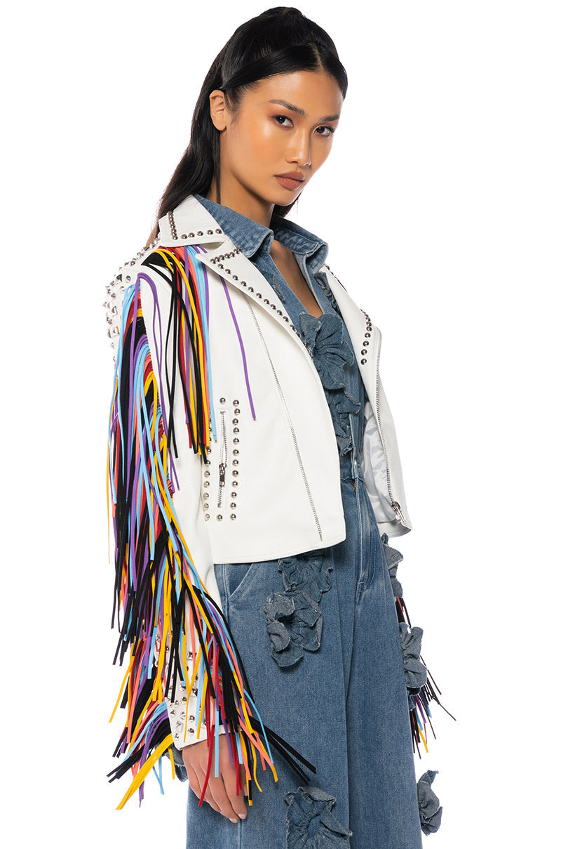 FREE RIDER FRINGE MOTO JACKET